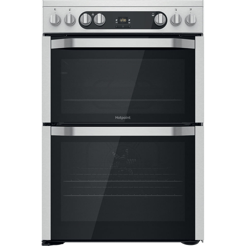 Hotpoint HDM67V9HCX/UK Freestanding cooker Electric Ceramic hob Silver