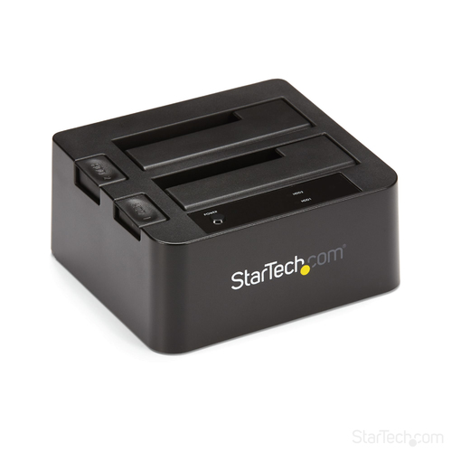 SDOCK2U313 DOCKING STATION DE 2 BAHIAS - SARTECHCOM - USB 31 A SATA - USB 31 10 GBPS - SATA I/II/III DE 25/35 - BASE DE ACOPLAMIENTO SSD/HDD - DE INTERCAMBIO EN CALIENTE - CARGA SUPERIOR SDOCK2U313