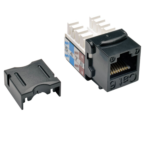 N238-010-BK CONECTOR KEYSTONE JACK 110  PUNCHDOWN CAT6/CAT5E NEGRO 10 P