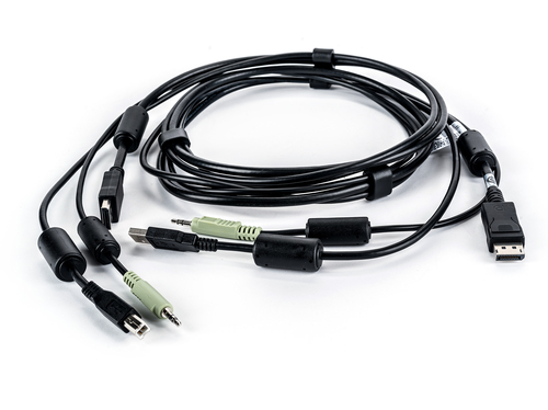 CABLE, 1-DISPLAYPORT/1-USB/1-AUDIO, 6FT