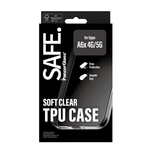 PanzerGlass SAFE. by PanzerGlass® TPU Case Transparent Oppo A6x 4G | A6x 5G – image 3