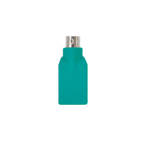 Nanocable 10.02.0003 kabeļu spraudņu pāreja PS/2 USB A Zaļš
