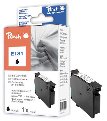 Peach PI200-231 Druckerpatrone 1 Stück(e) Hohe (XL-) Ausbeute Schwarz