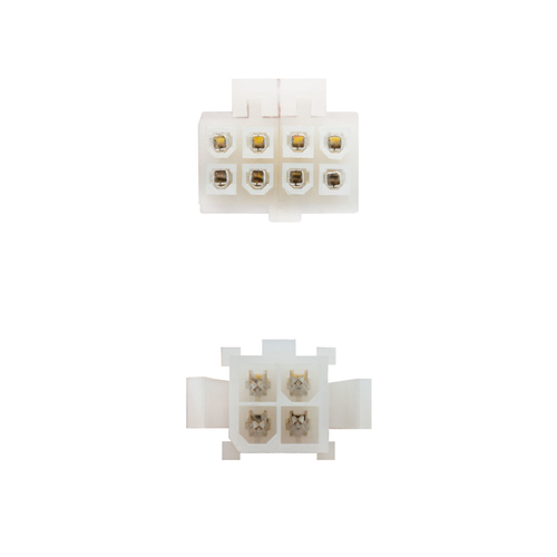 Nanocable CABLE ALIM. 4PIN/H-4+4PIN/M 15CM