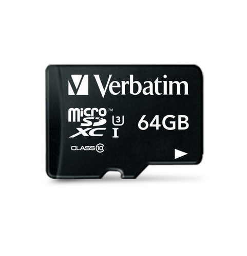Verbatim Pro (64GB) Class 3 Micro Sdxc Card with Adaptor - 47042 - image 2