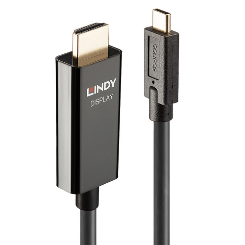 Lindy 43317 video kabel adapter 10 m USB Type-C HDMI Type A (Standaard) Zwart