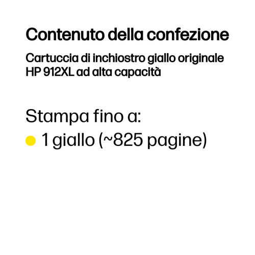 HP 912XL – Cartuccia giallo originale