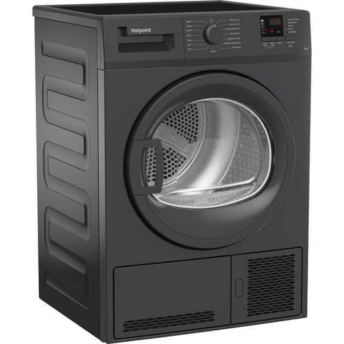 Hotpoint C HD C82 Gggd UK 8 kg Condenser Tumble Dryer - Graphite, Silver/Grey - image 2