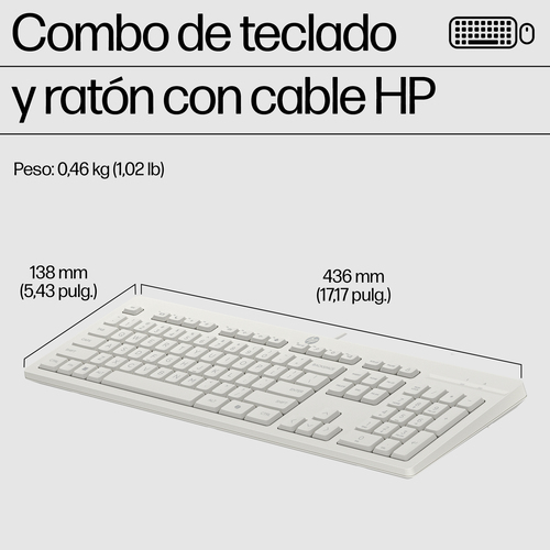 Kit de teclado y mouse HP 286J4AA