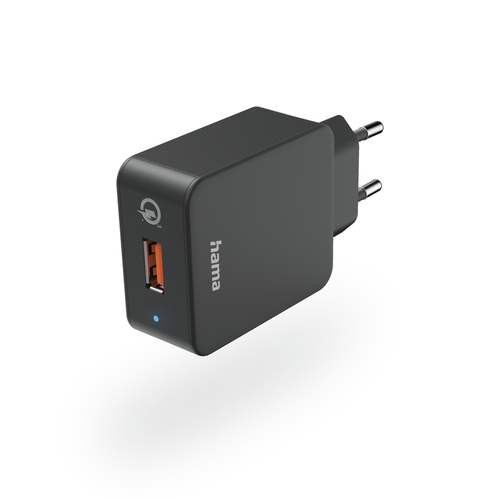 Hama Qualcomm® Quick Charge™ 3.0 Смартфон Черный Кабель переменного тока Быстрая зарядка Для помещений