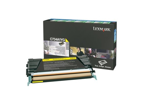 C734A1YG TONER LEXMARK AMARILLO 6K RETURN PROG C734A1YG