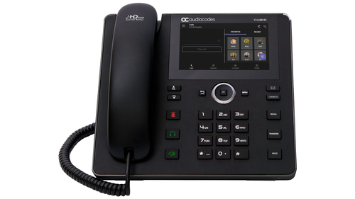AudioCodes C448HD IP phone Black 8 lines TFT