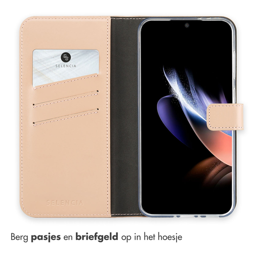 Selencia Echt Lederen Bookcase Samsung Galaxy A56 - Dusty Pink, afbeelding 3