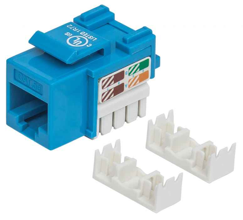 Intellinet JACK RJ45 CAT5E KEYSTONE DE IMPACTO AZUL imagen 1