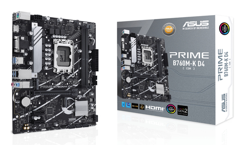 ASUS PRIME-B760M-K-D4-CSM Intel B760 LGA 1700 micro ATX