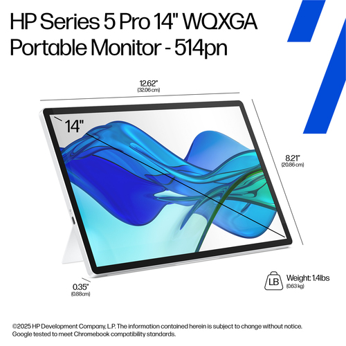 HP Series 5 Pro 14 inch WQXGA Portable Monitor - 514pn – image 6