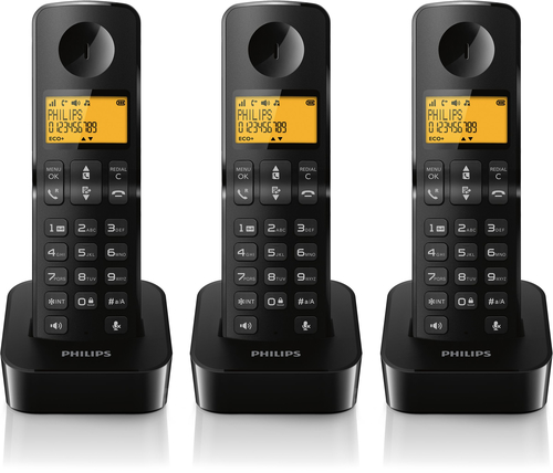 Philips D2103B/FR telephone DECT telephone Caller ID Black – image 2