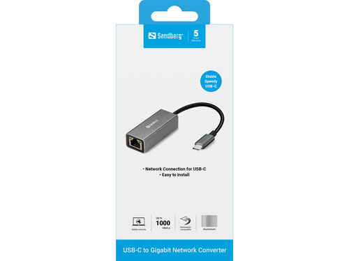 Sandberg USB-C to Network Converter, afbeelding 2