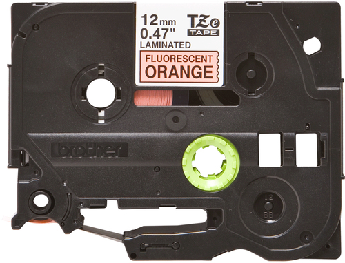 Brother P-Touch TZe Tape 12mm x 8m Black on Fluroscent Orange TZEB31 - image 2