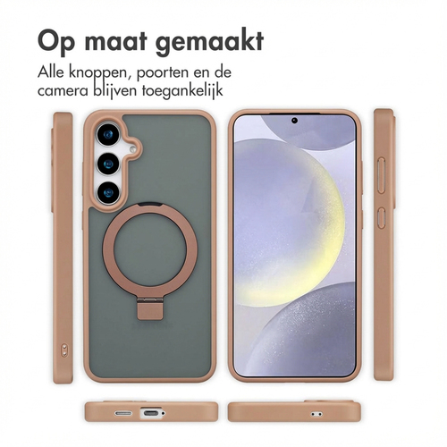 Accezz Ring Stand Backcover met MagSafe Samsung Galaxy S24 Plus - Brown, afbeelding 6