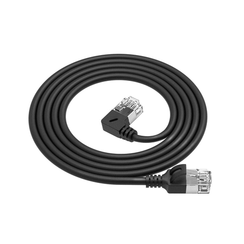 CAT6A U/FTP SLM L-ANG BK 0.50M. 1 stk