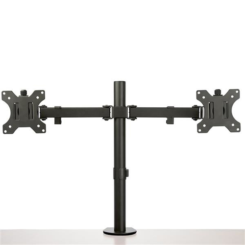 StarTech.com Desk Mount Dual Monitor Arm, Desk Clamp / Grommet VESA Monitor Mount for up to 32 Displays, Ergonomic Articulating Monitor Arm, Height Adjustable/Tilt/Swivel/Rotating - Space-saving Design (ARMDUAL2) Monteringssæt 2 skærme 13-32 – billede 3