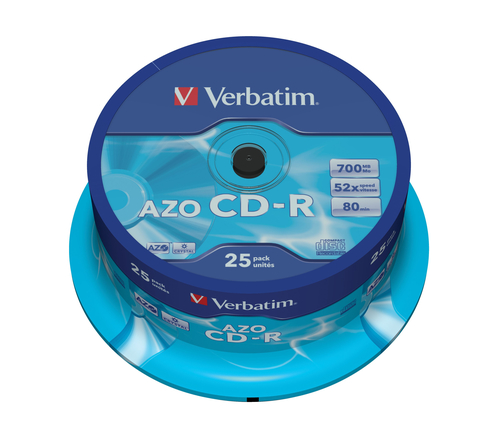 Verbatim CD-R AZO Crystal 700 MB 52x 25 pcs