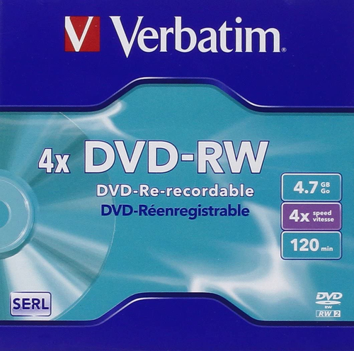 Verbatim DVD-RW Matt Silver 4x