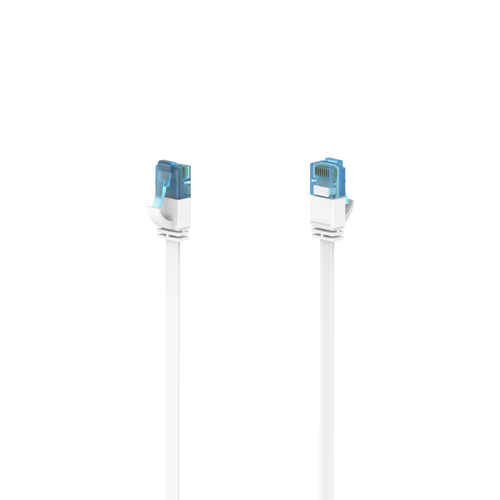 Hama 00200687 сетевой кабель Белый 15 m Cat6a U/UTP (UTP) Плоский