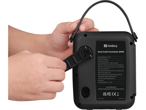 Sandberg Hand Crank Powerbank 20000 – image 5