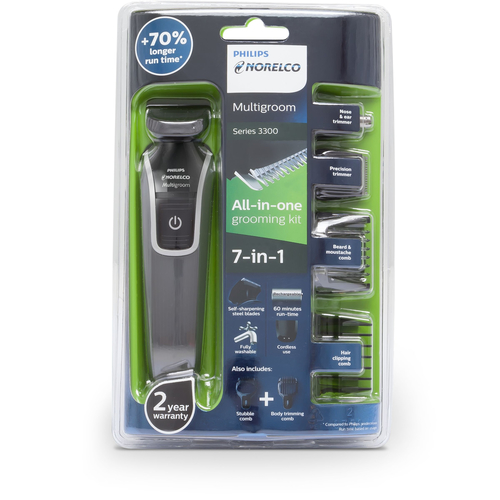 Philips Norelco Multigroom 3300 QG3331/49 body groomer/shaver Grey, Silver – image 3