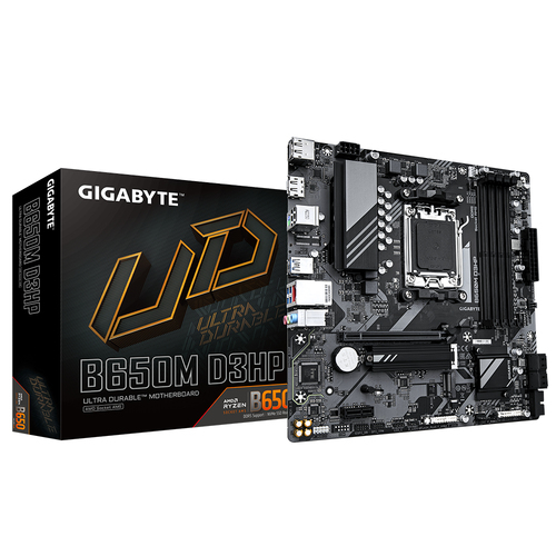 MB GIGABYTE B650M D3HP MICRO ATX AM5 4DDR5 5600 HZ 2DP 1HDMI B650M D3HP - Código: B650M D3HP | Compra en Guadalajara