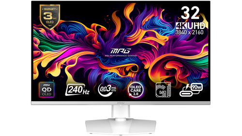 Msi Mpg 321URXW QD-OLED 32" QD-OLED Uhd 4K 240Hz 0.03ms Height Adjustable Gaming Monitor - image 2