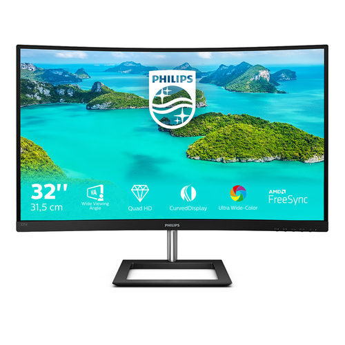 Philips E Line 325E1C/00 31.5" Quad HD VA 75Hz Monitor - Crystal Clear Gaming & Professional Display - image 2