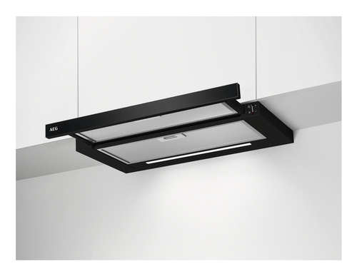 AEG DPK5660B Semi built-in (pull out) Black 660 m³/h
