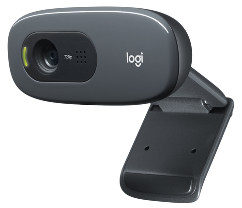 Logitech 960-000694 cámara web 3 MP 1280 x 720 Pixeles USB Gris, Gris Oscuro