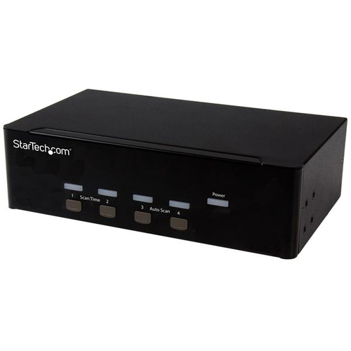 ACCESS FOUR DUAL-VIDEO COMPUTERS TWO SHARED USB PERIPHERALS FROM A SINGLE WORK