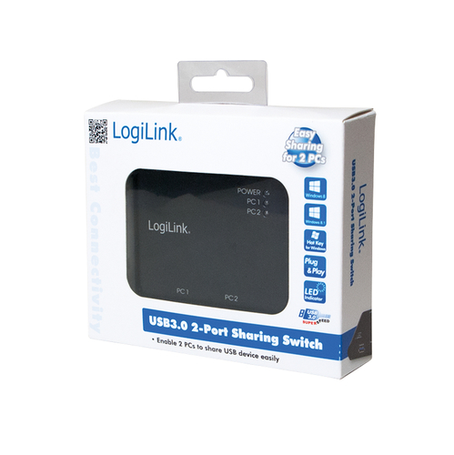 LogiLink UA0216 USB 3.0 port sharing switch, afbeelding 3