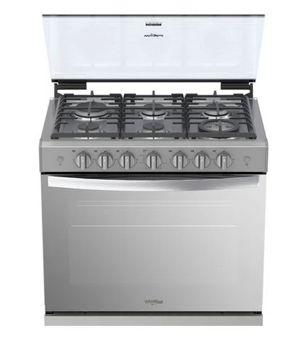 Whirlpool WER3100D cooker Freestanding cooker Gas Grey