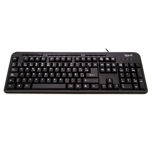 iggual CK-BASIC-120T keyboard Universal USB QWERTY Spanish Black