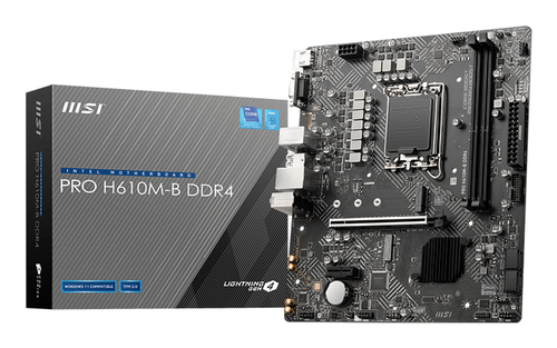 MSI MB PRO H610M-B DDR4 Intel H610 LGA 1700 Микро ATX