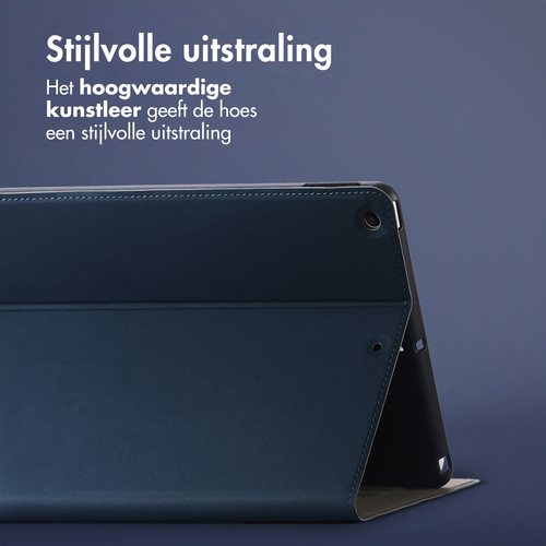 Accezz Classic Tablet Case iPad 9 (2021) / iPad 8 (2020) / iPad 7 (2019) 10.2 inch - Donkerblauw, afbeelding 3