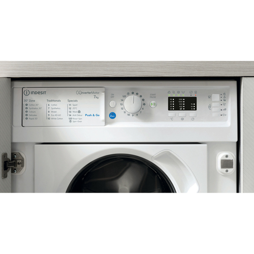 Indesit BI Wmil 71252 UK N Integrated 7 kg 1200 Spin Washing Machine, White - image 7