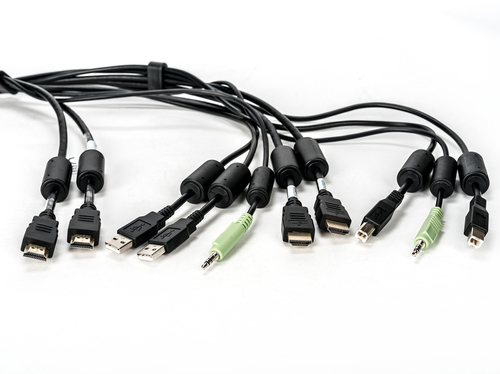 CABLE ASSY, 2-HDMI/2-USB/1-AUDIO, 6FT