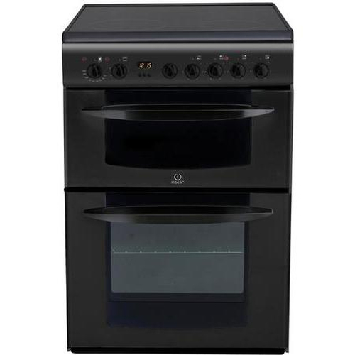 Indesit KD6C35A cooker Freestanding cooker Electric Ceramic hob Black