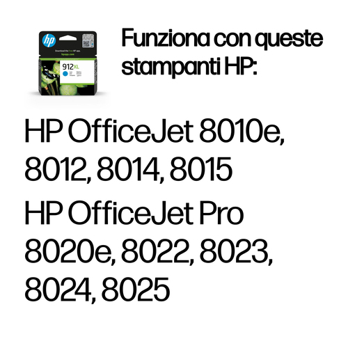 HP 912XL – Cartuccia ciano originale