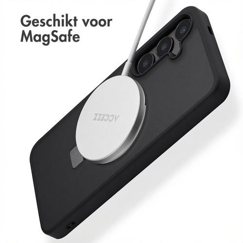 Accezz Ring Stand Backcover met MagSafe Samsung Galaxy S24 Plus - Zwart, afbeelding 2