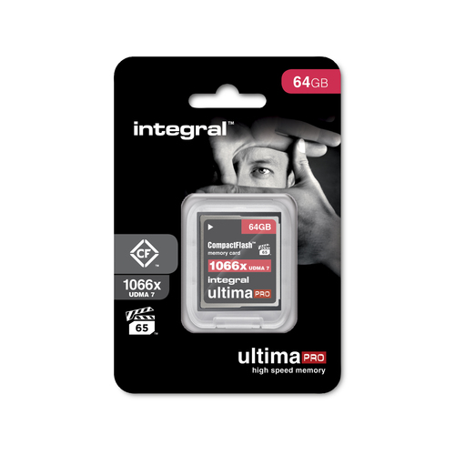 Integral 64GB COMPACT FLASH MEMORY CARD CF UDMA 7 VPG-65 UP TO R-155 W-130 1066X – image 1