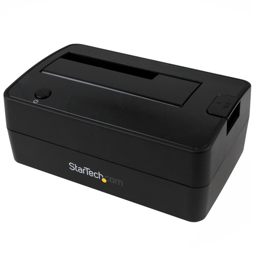 StarTech.com Single Bay USB 3.1 to SATA Hard Drive Docking Station, USB 3.1 (10 Gbps) Hard Drive Dock, External 2.5/3.5" SATA III HDD/SSD Docking Station, Top-L