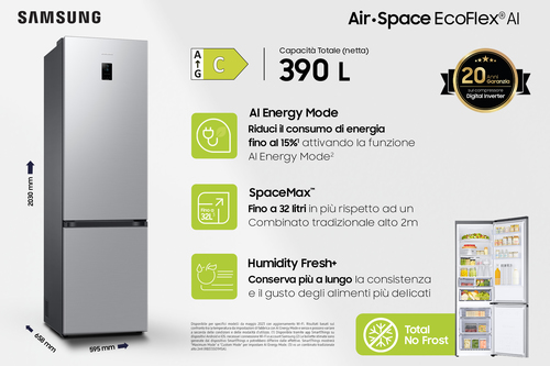 Samsung RB38C674CSA Freestanding Stainless steel – image 3
